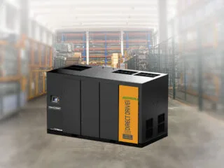High-Efficiency Two-Stage Screw Air Compressor for Heavy-Duty Industrial Applications