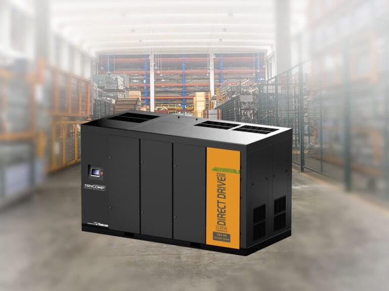 High-Efficiency Two-Stage Screw Air Compressor for Heavy-Duty Industrial Applications