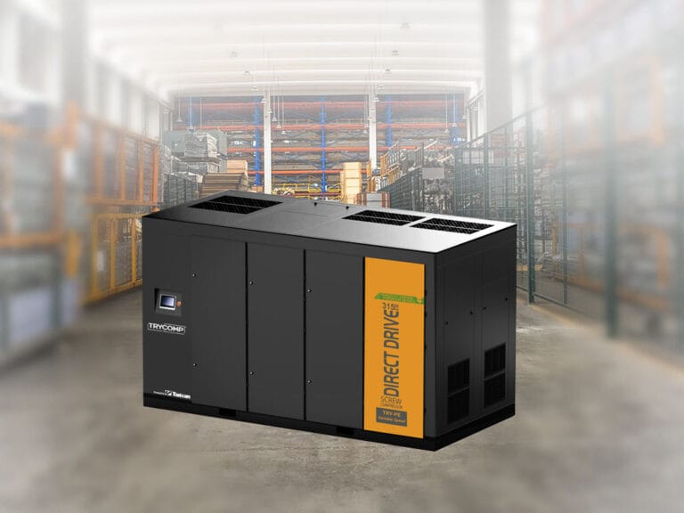 TRY315TA 315 kW / 420 HP Two-Stage IE5 PM Motor VSD Screw Air Compressor