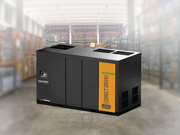 Two-Stage IE5 PM Motor VSD Screw Air Compressor -TRY110TA